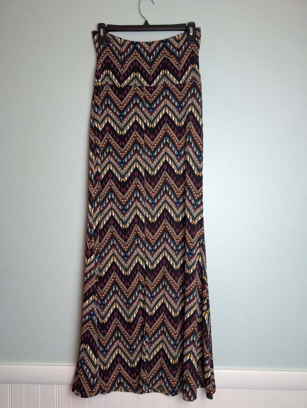 Festivalfashion Bohemian Yoyo 5 Maxi Multicolor Chevron Print Boho
